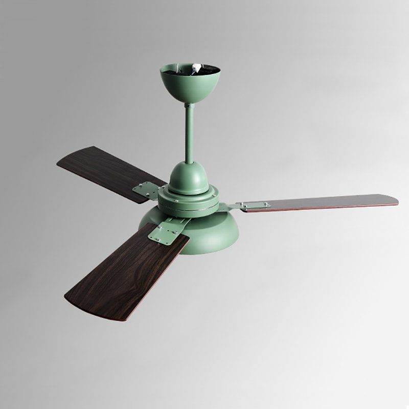 Janovia 48'' Ceiling Fan with LED Lights, Green