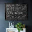"Merry Christmas Chalkboard", art textuel sur toile-885754644-885754635
