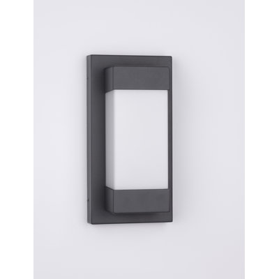 Black Integrated LED Outdoor Flush Mount