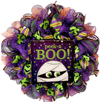 Couronne d'Halloween Peek A Boo Mummy