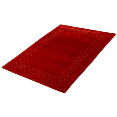 Tapis rouge Kashkuli Gabbeh 4 pi 8 po x 6 pi 5 po
