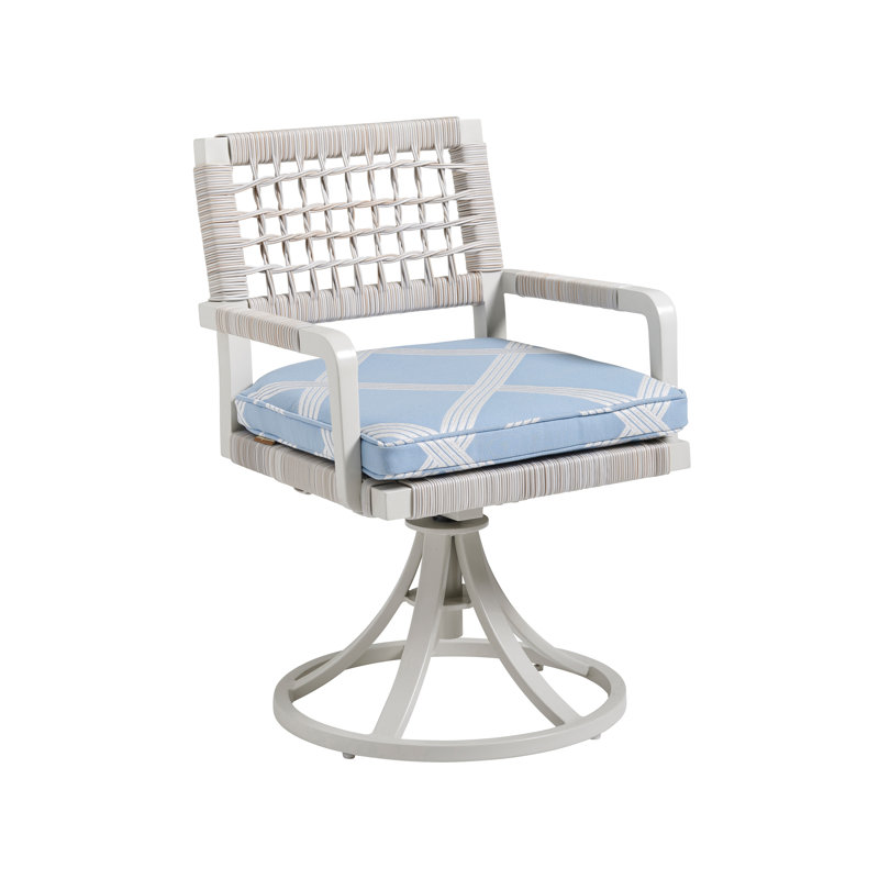 Seabrook Swivel Rocker Arm Dining Chair