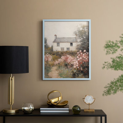 «Vintage Landscape XXVIII», reproduction encadrée - bois massif