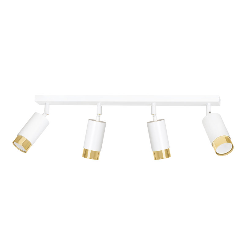 Cromwell 78cm 4 -Light Track Kit, White, Gold