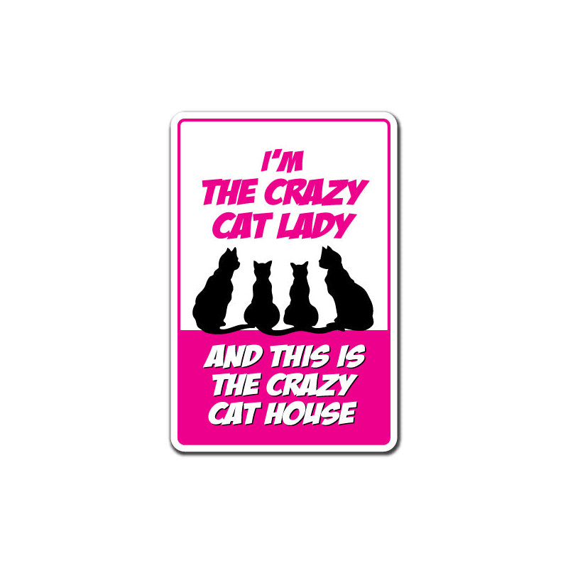 Décalcomanie The Crazy Cat House