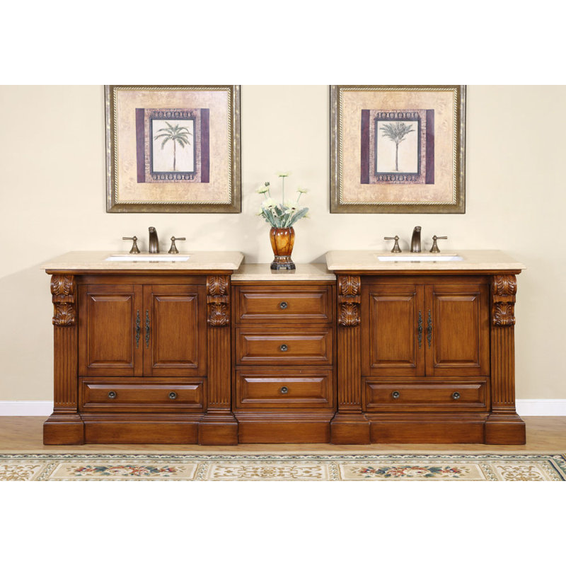 Ensemble de meuble-lavabo double 95 po Tonquin