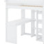 Lit mezzanine simple avec tablettes et garde-robe-1270372115