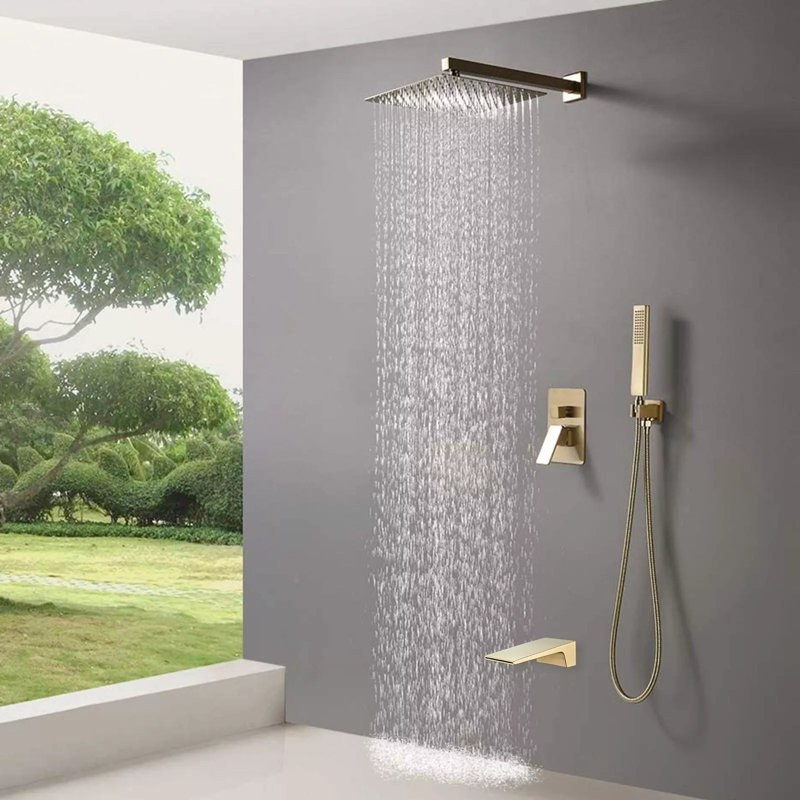 Système de douche complet avec valve brute