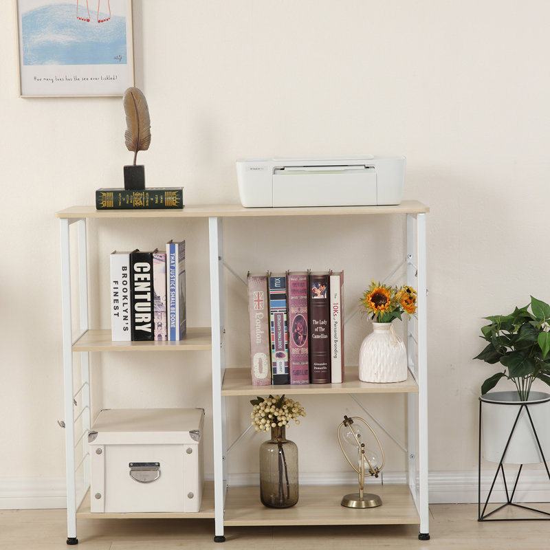 35.43'' Steel Standard Baker's Rack with Microwave Compatibility, Natural