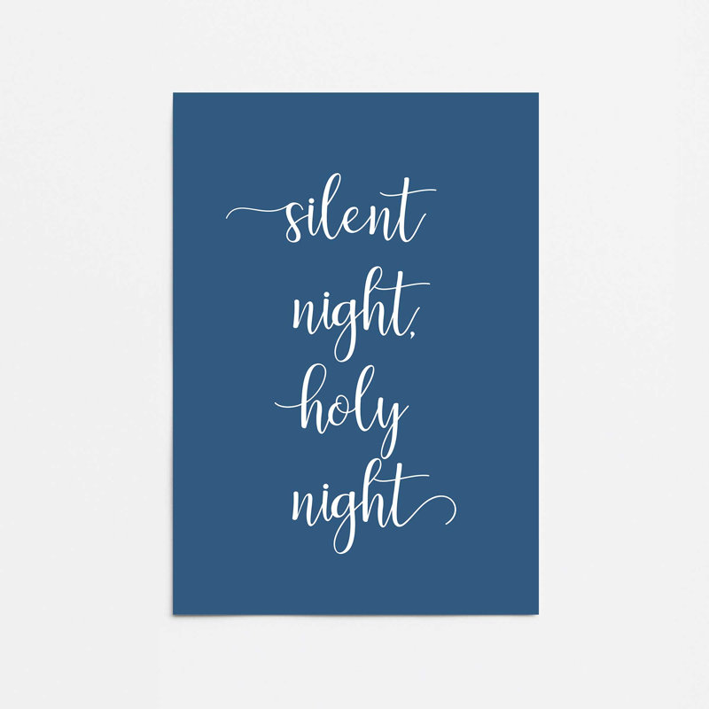 «Silent Night», reproduction d'art, 24 po x 36 po, Sans cadre