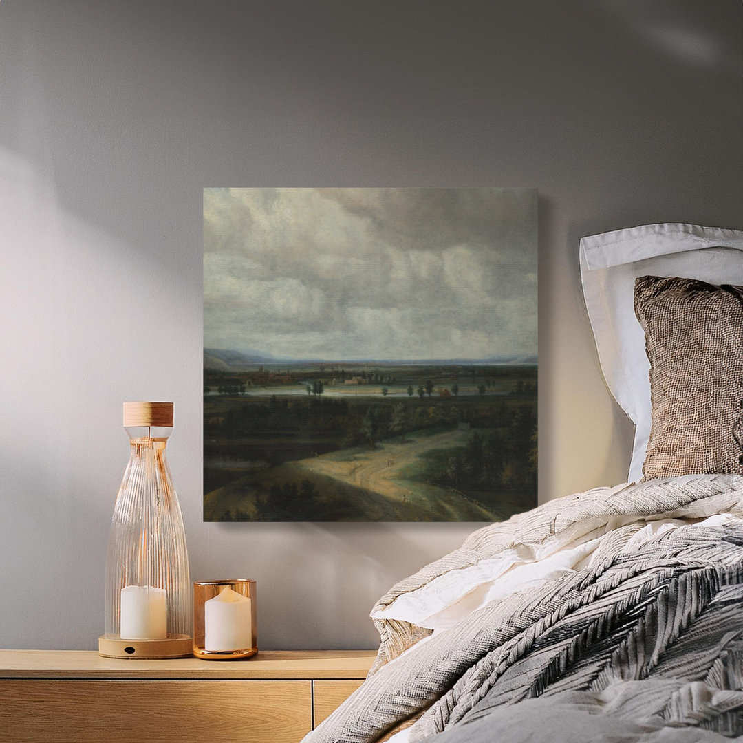 Dutch Landscape Canvas Wall Art, Gallery Wrapped, Matte Finish, Ready to Hang, Archival Inks, Classic Landscape Painting