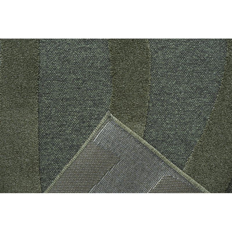 Tapis vert en polyester Tweed Berkley, Rectangulaire 8 pi x 10 pi