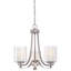 Lustre classique à 3 lumières avec abat-jour