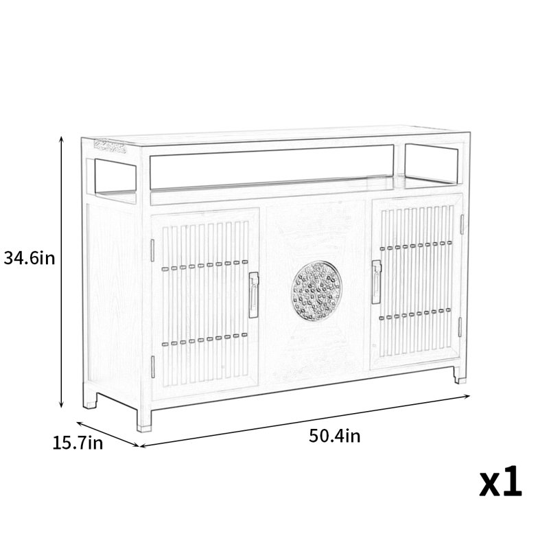 Comfortable And Simple Sideboard, Brown