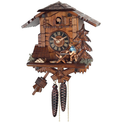 Horloge murale commandée par poids