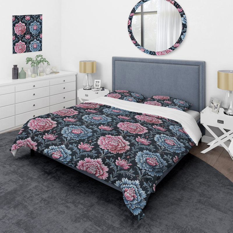 Ensemble de housse de couette Modern, Housse de couette simple et deux taies décorative