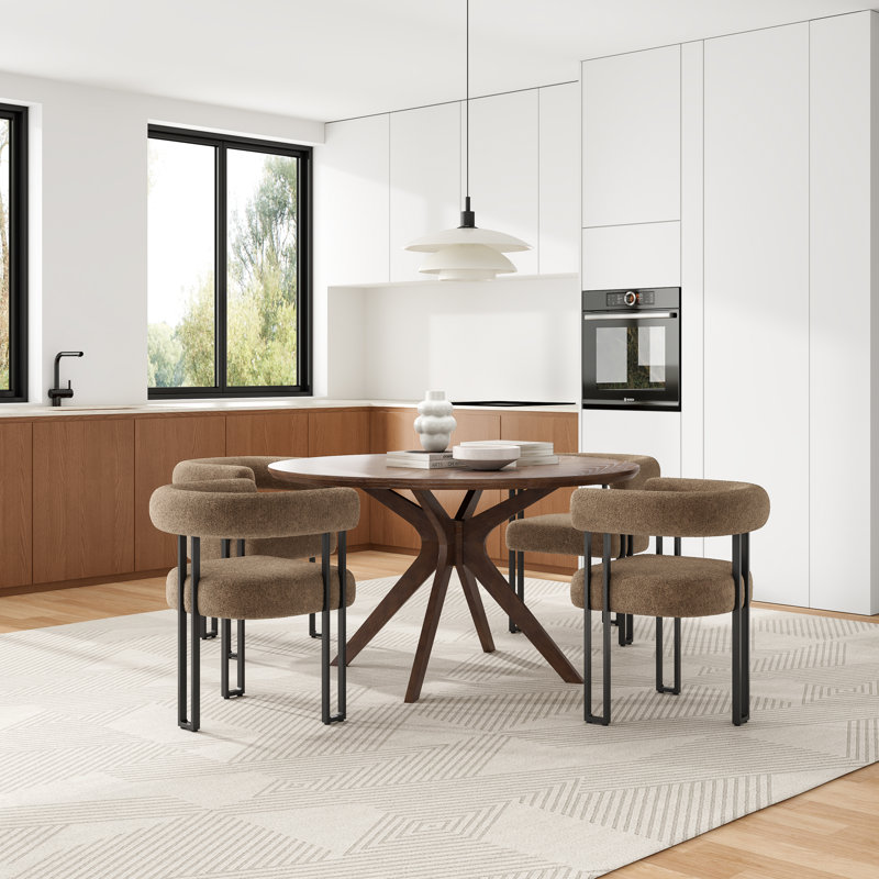 Ensemble repas 5 personnes, Brun