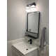 Arie 2 Light Frosted Dimmable Vanity Light
