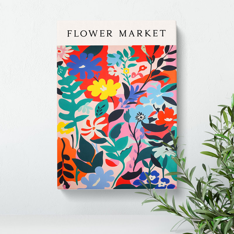 The Flower Market Exhibition No. 1 - Wrapped Canvas, 91cm H x 60cm W x 3cm D