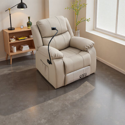 Fauteuil inclinable ergonomique en similicuir de luxe