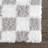 Atiran Checkered Plush Pile Gray Area Rug-1505494210