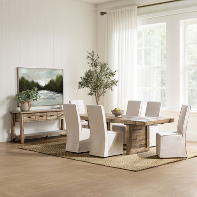 Lafond Extendable Solid Wood Dining Table