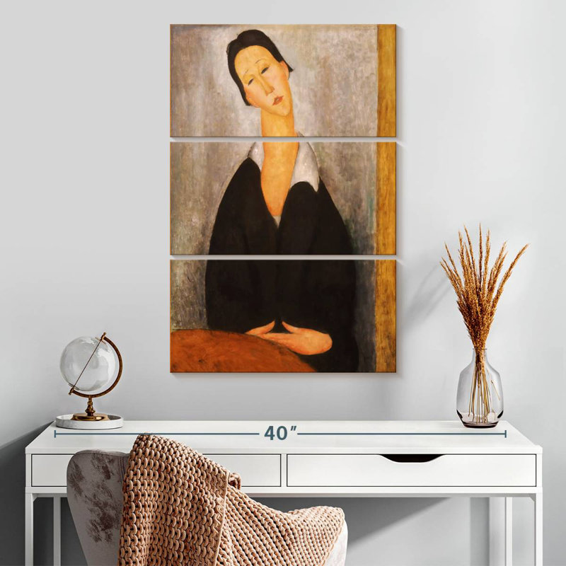 Portrait de Leisha d'une femme polande, H 32 po x l 20 po
