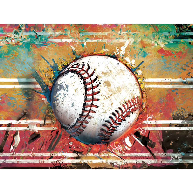 Graffiti Baseball par Marla Rae, H 24 po x l 36 po