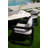 Malibu Rectangular Metal Outdoor Dining Table , 95.98'' in. W 42.01'' in. D