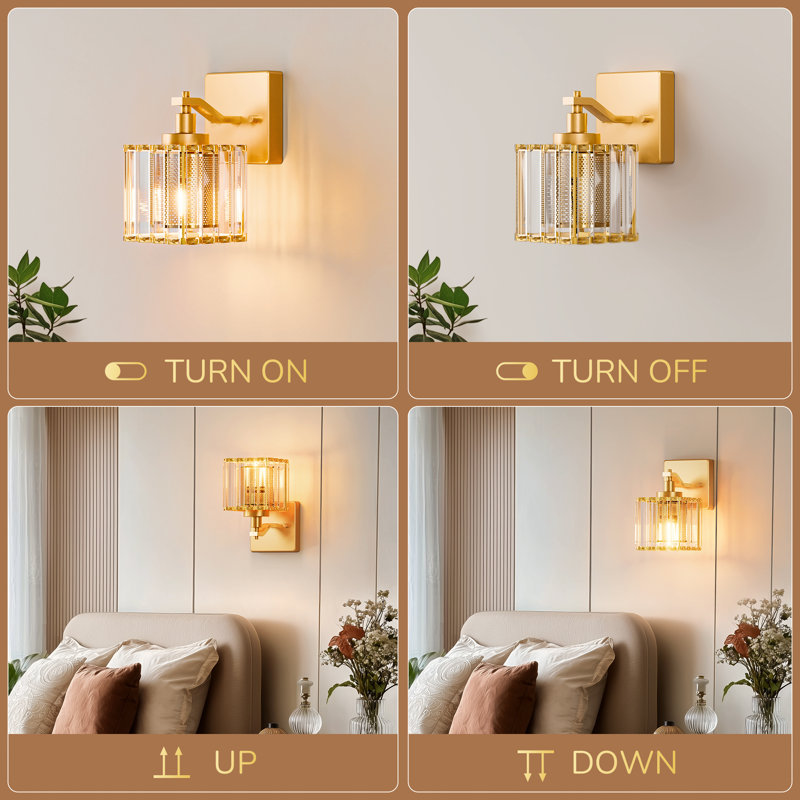 Dimmable Armed Wall Sconce