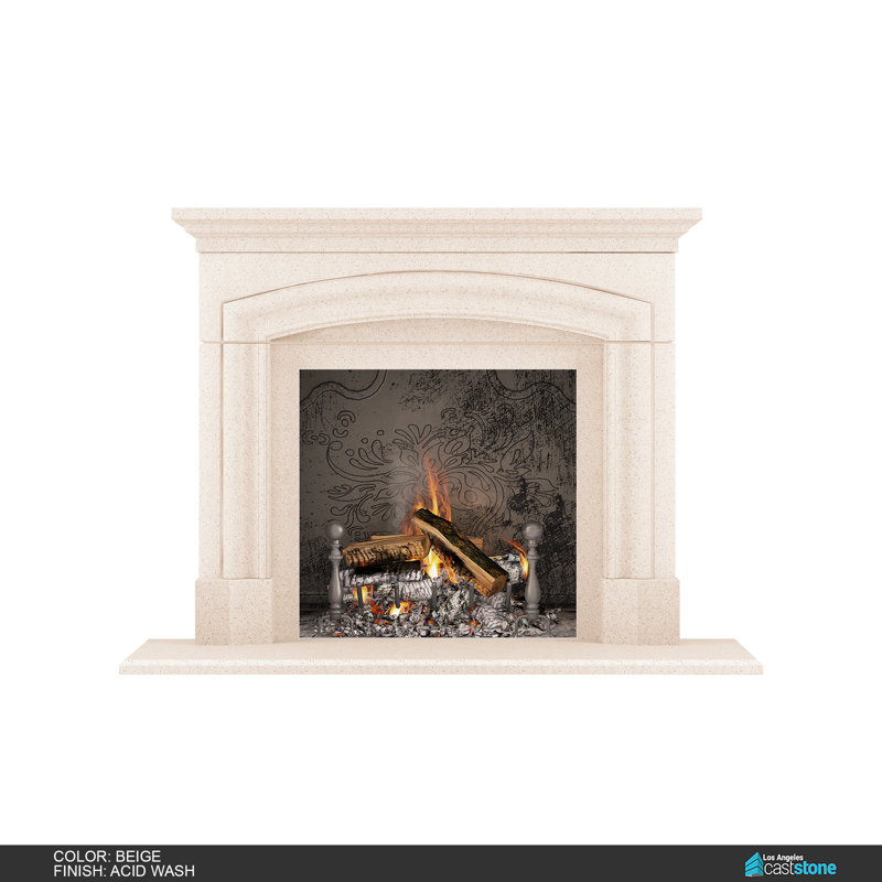 Grand Manchester Fireplace Surround, Acid Wash Beige