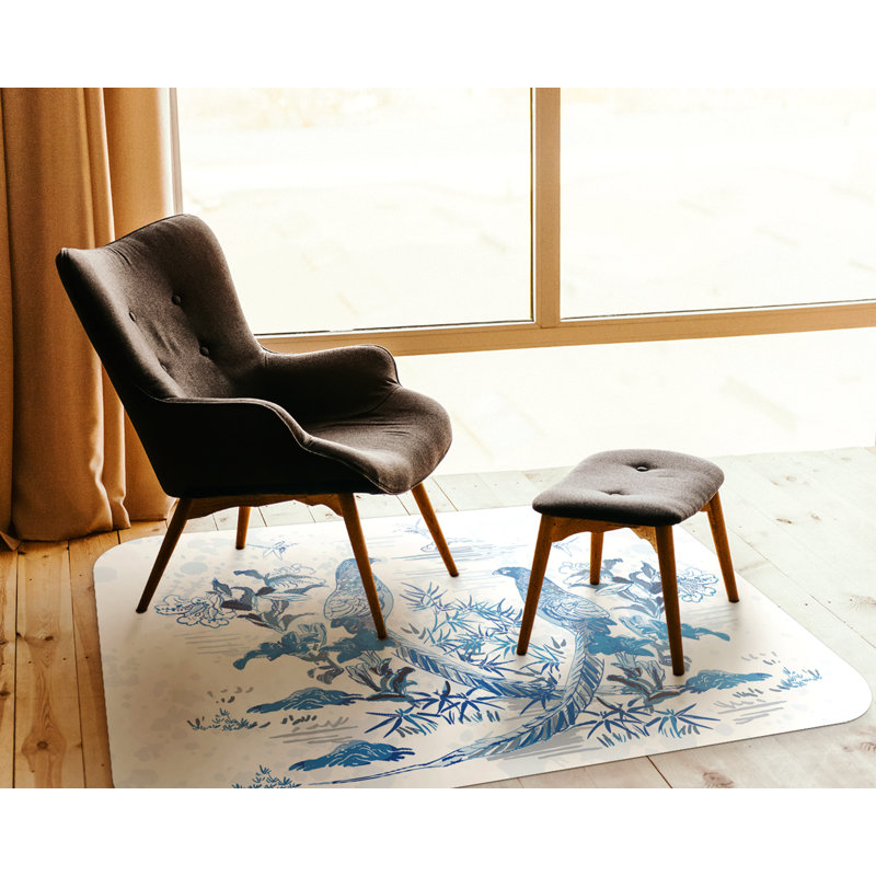Nathion Hard Floor Rectangular Chair Mat, 90 x 120cm