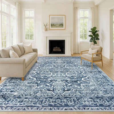  Tapis lavables à la machine avec envers en caoutchouc pour le salon