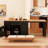 85.5" Kitchen Island with Extendable Dining Table, Kitchen Storage Table with 3 Side Open Shelves, Rolling Kitchen Island with Power Outlet, 3 Drawers, 2 Doors-1009711648