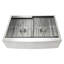 Évier de cuisine à tablier frontal simple avec accessoires pour PCs 6 pièces KBFmore-98377040