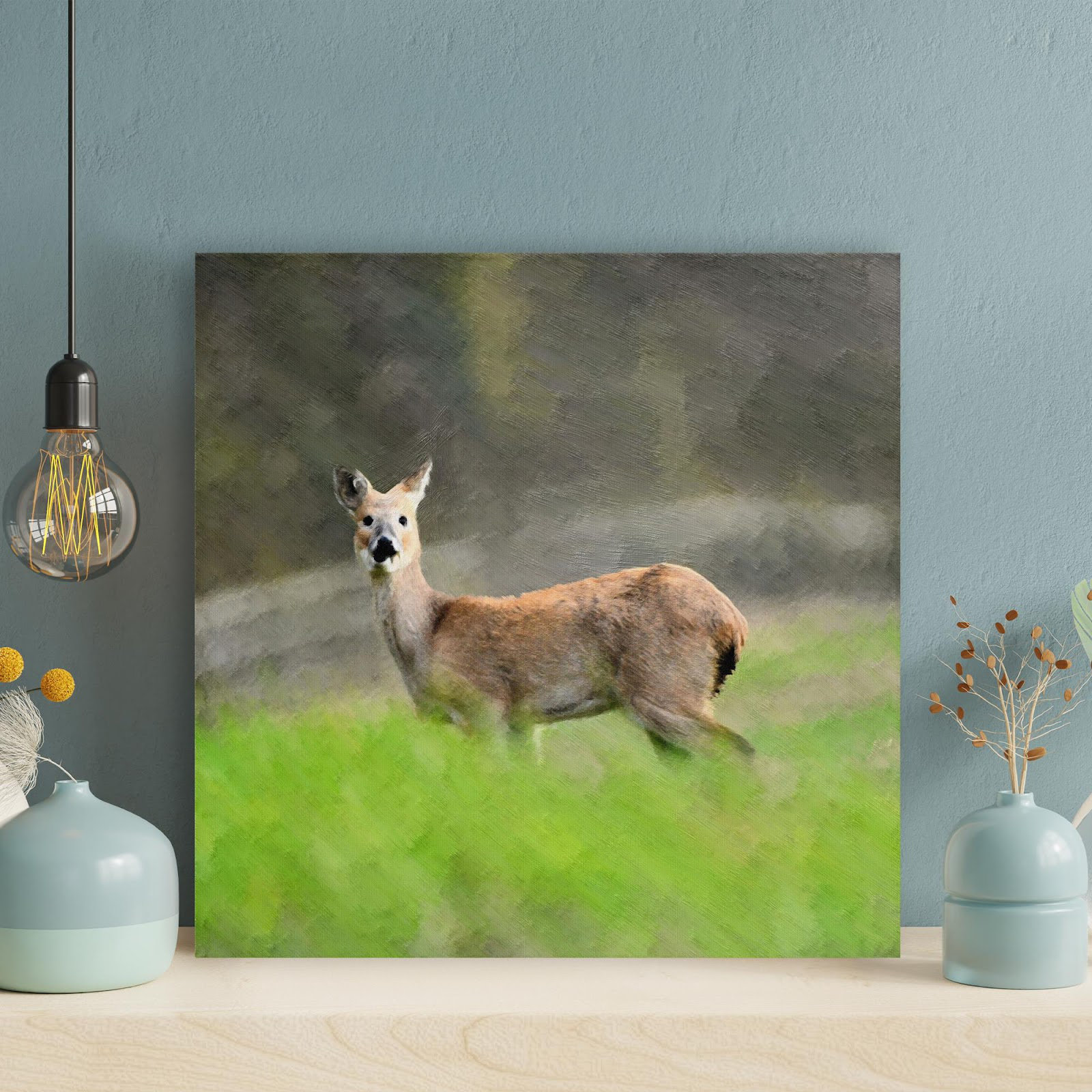 Loon Peak Brown Doe 1 - 1 Piece Square Graphic Art Print On Wrapped ...