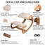 Fauteuil ergonomique à genoux pour la correction de la posture