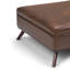 Repose-pieds capitonné carré Mid-Century avec détails capitonnés Owen-1434200311