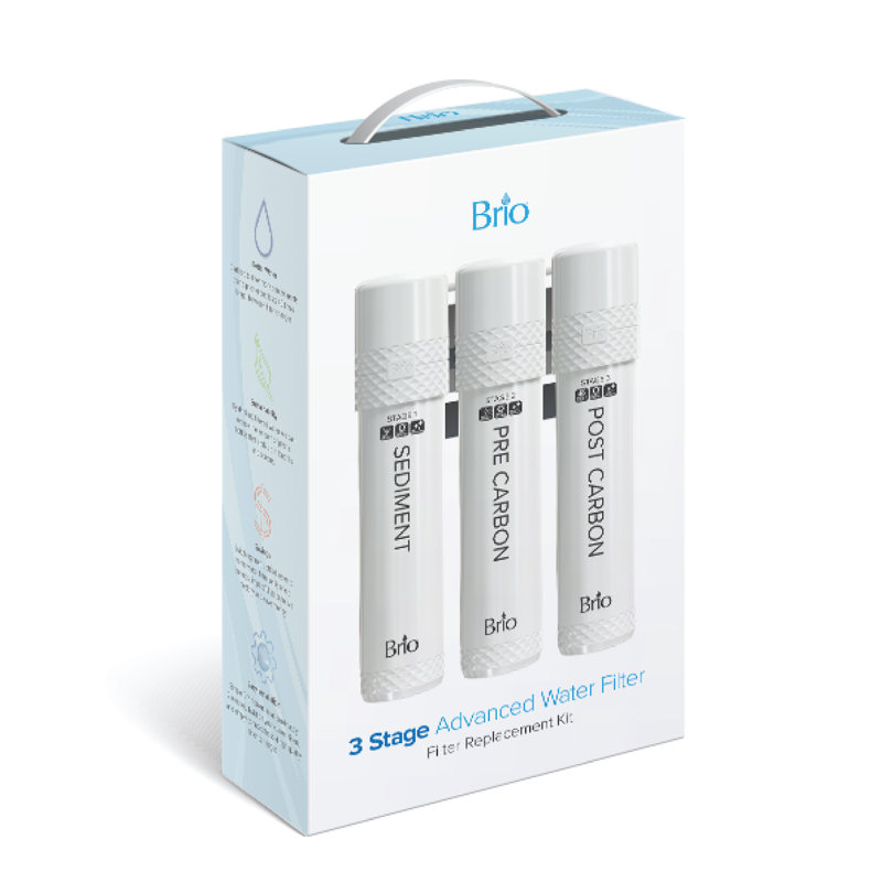 Brio 3-Stage White Water Filter Replacement Kit