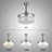 Elfete 20'' Ceiling Fan with LED Lights