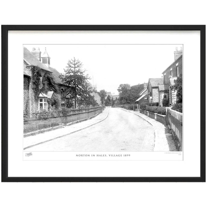 Norton In Hales, Village 1899 - Single Picture Frame Print, 40cm H x 50cm W x 2.3cm D