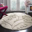 Tapis à motif floral crème à poil long Deanna-1237722188