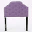 Tête de lit tapissier capitonnée de taille simple, tête de lit en bois massif avec pieds en métal durables, tête de lit simple à hauteur réglable avec garniture cloutée, tête de lit en tissu au design moderne capitonné-773654481