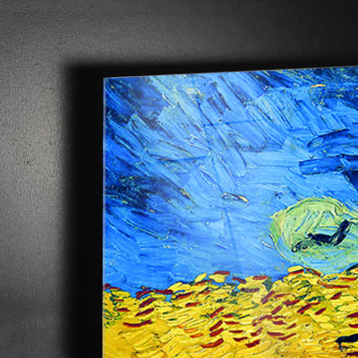 Campo Di Grano Con Voli Di Corvi - Print