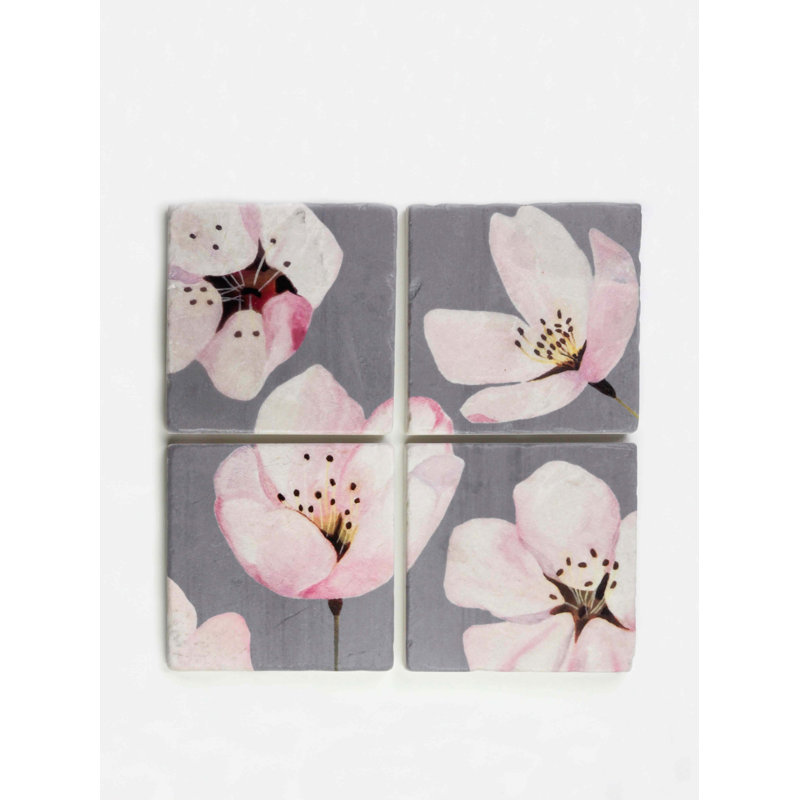 Ensemble de sous-verres carrés 4 pièces
