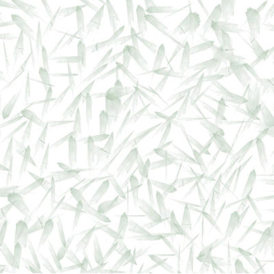 Painted Leaves Floral Fabric Peel & Stick Matte Wallpaper Roll by Jamie Graney