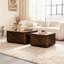 Table basse carrée moderne, sans assemblage, parfaite pour les salons contemporains