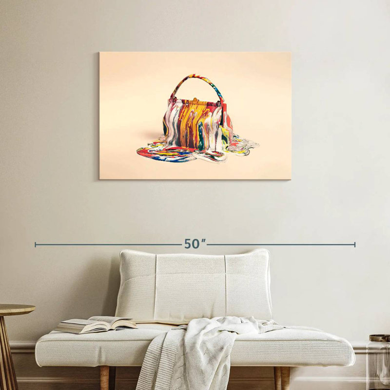 Sac Sh ruisseau ruisselant de peinture, H 24 po x l 36 po