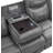 Artrice Upholstered Padded Arm Motion Sofa Gray-1580564994