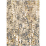 Blaney Oriental Gray/Saffron Area Rug
